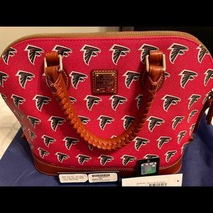 Dooney & Bourke Atlanta Falcons signature domed zip satchel purse